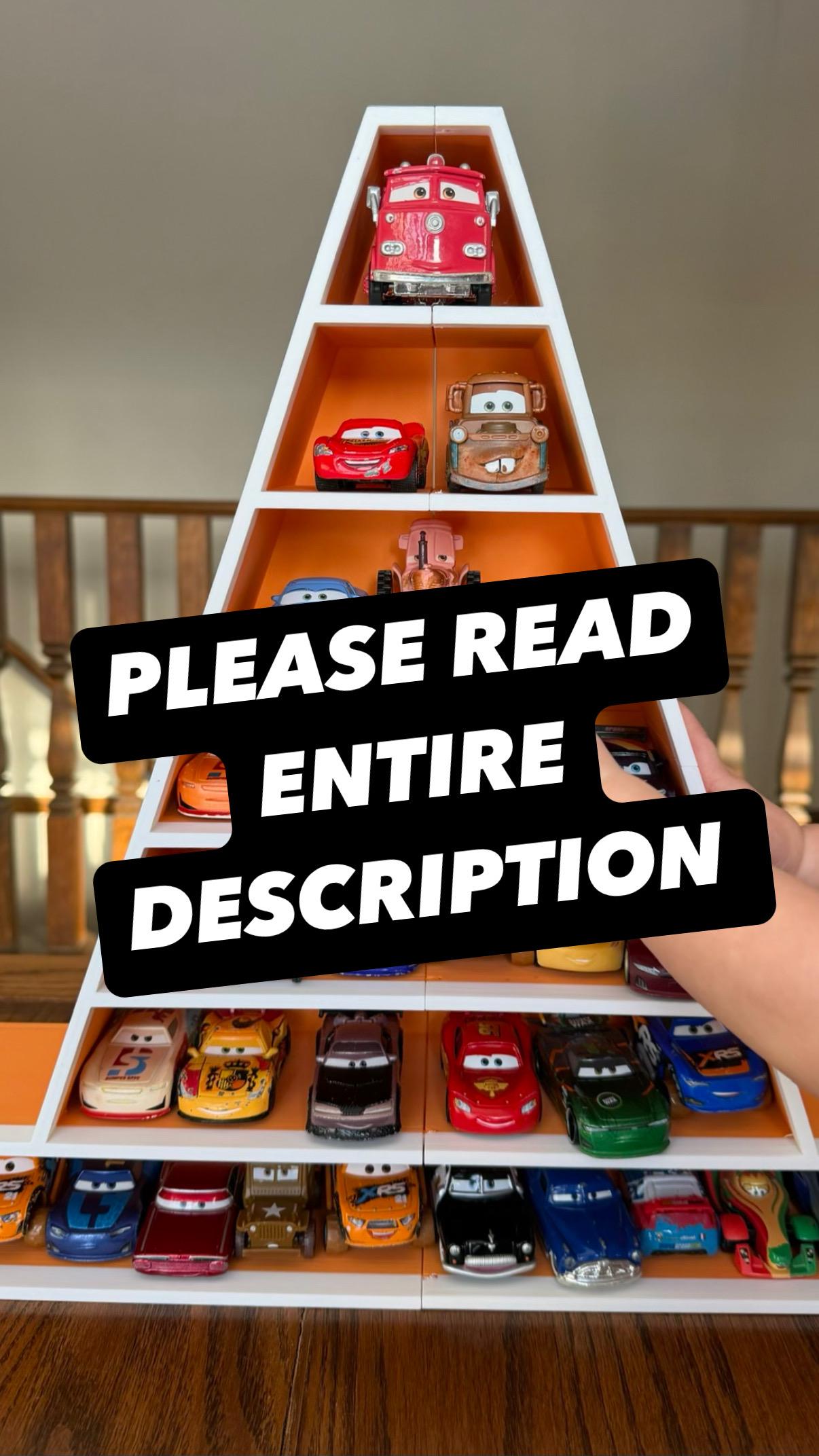 Giant Cars Cozy Cone Storage for Cars | Disney Cars Car Storage | Cozy Cone | Bedroom Decor | Disney Cars Decor | 1:55 Scale Storage Garage