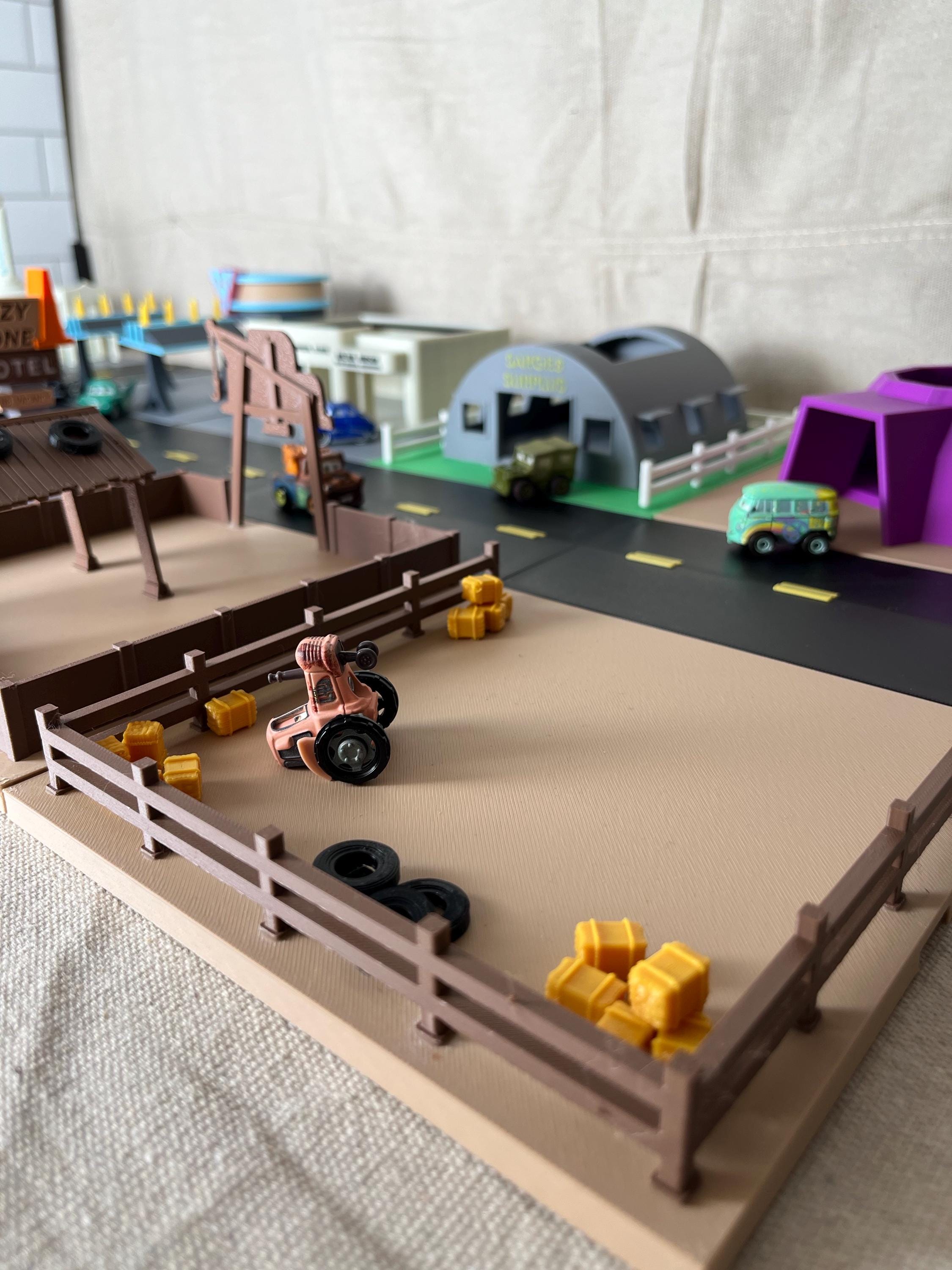 Route 66 Town, Model Town, Tractor Playset | Pasture and Fence | That’s Frank Cars Scene Set