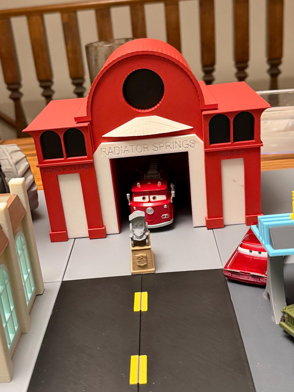 Reds Courthouse 3D Printed | Disney Cars Inspired Radiator Springs Courthouse | Pixar Cars Decor | Fan Made Collectible