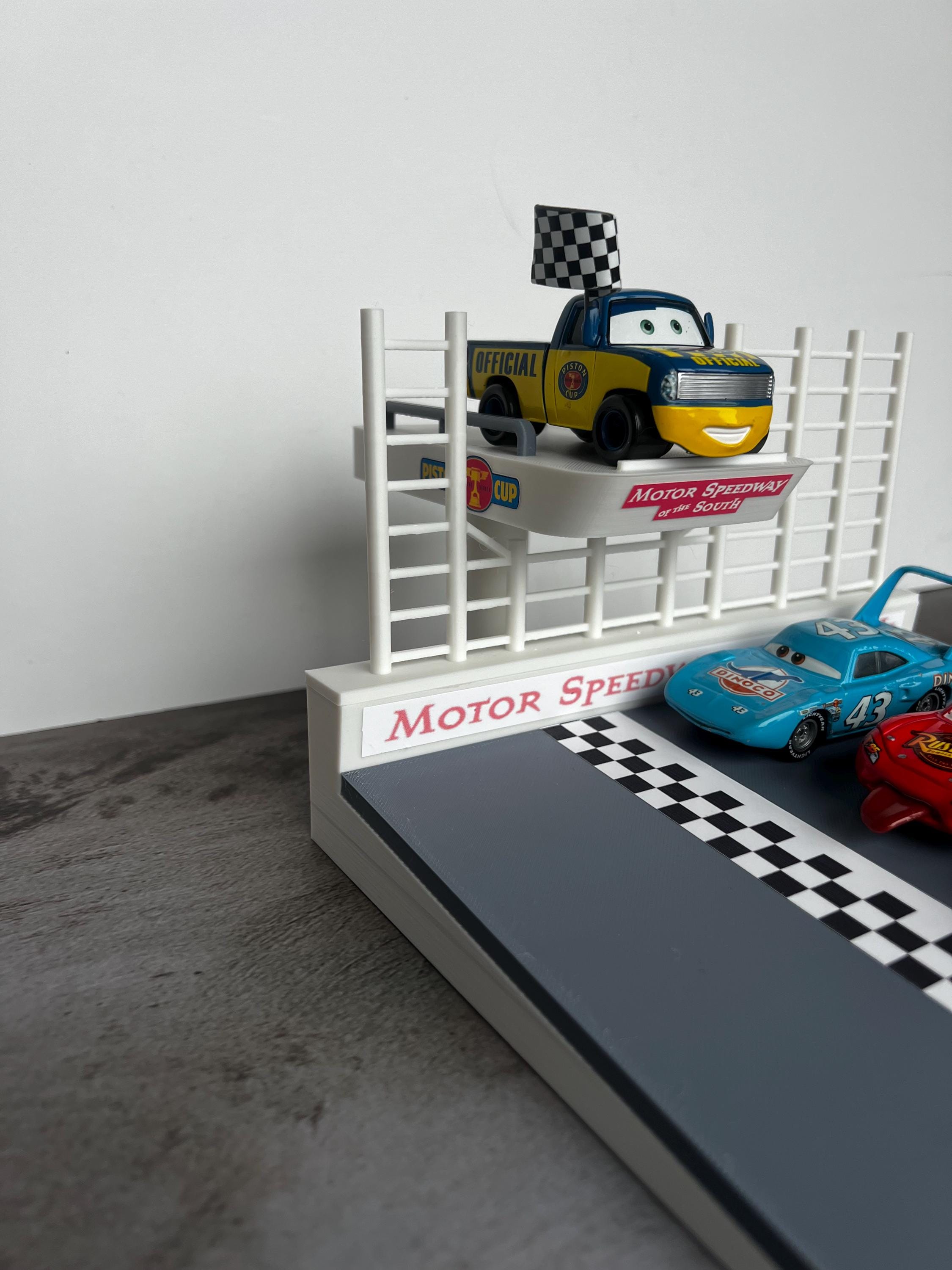 Cars Diorama Finish Line Scene | Cars Diorama | Gifts for Cars Collectors | Gifts for Kids | Piston Cup Racing