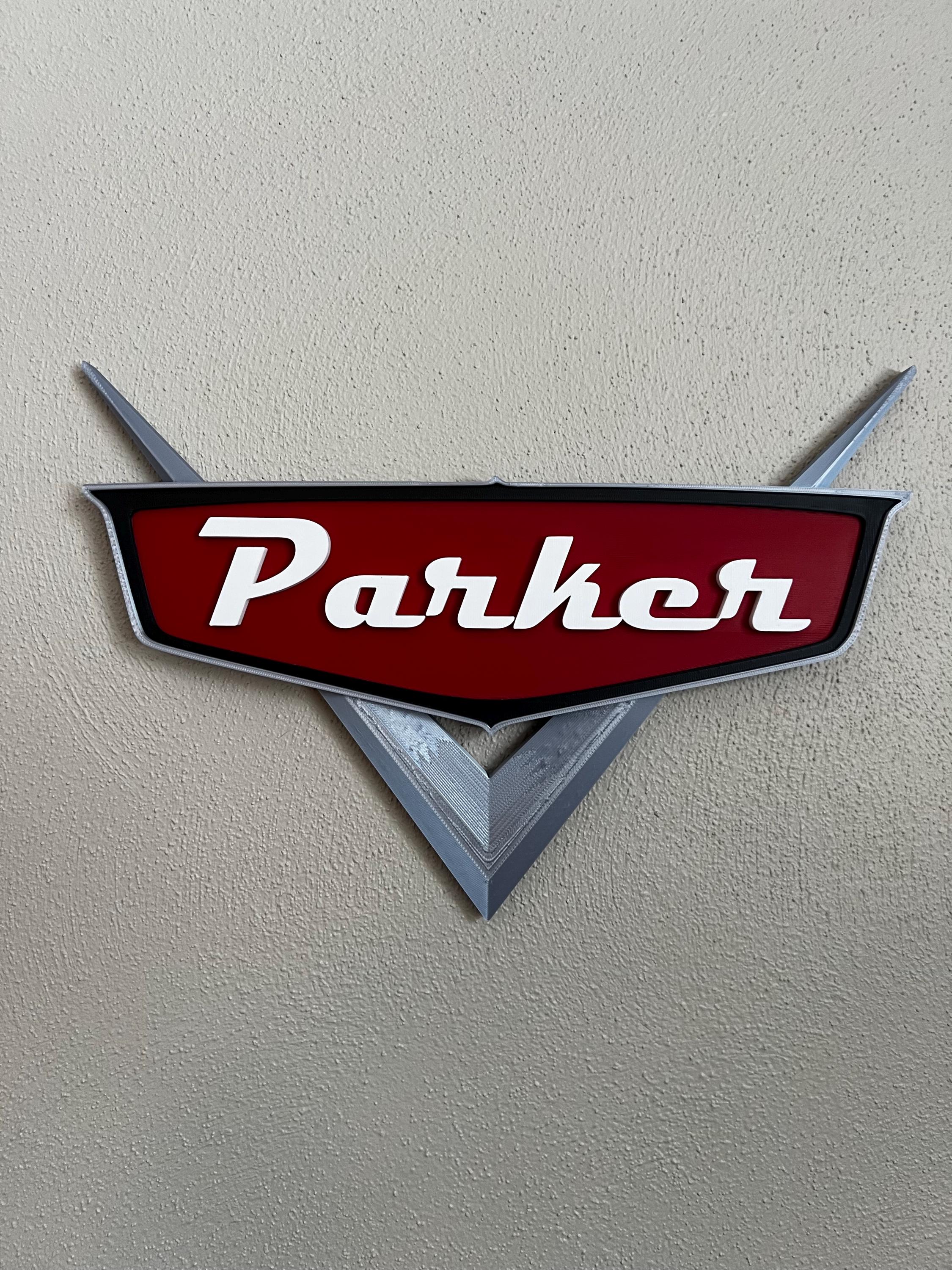 Custom 3D-Printed Cars-Inspired Wall Sign – Made for Wall Display