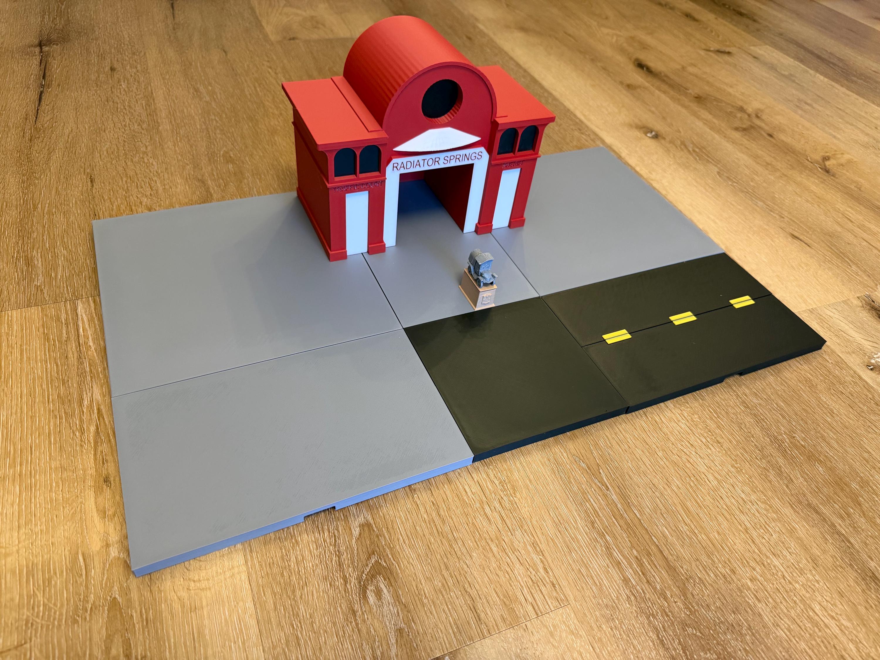 Reds Courthouse 3D Printed | Disney Cars Inspired Radiator Springs Courthouse | Pixar Cars Decor | Fan Made Collectible