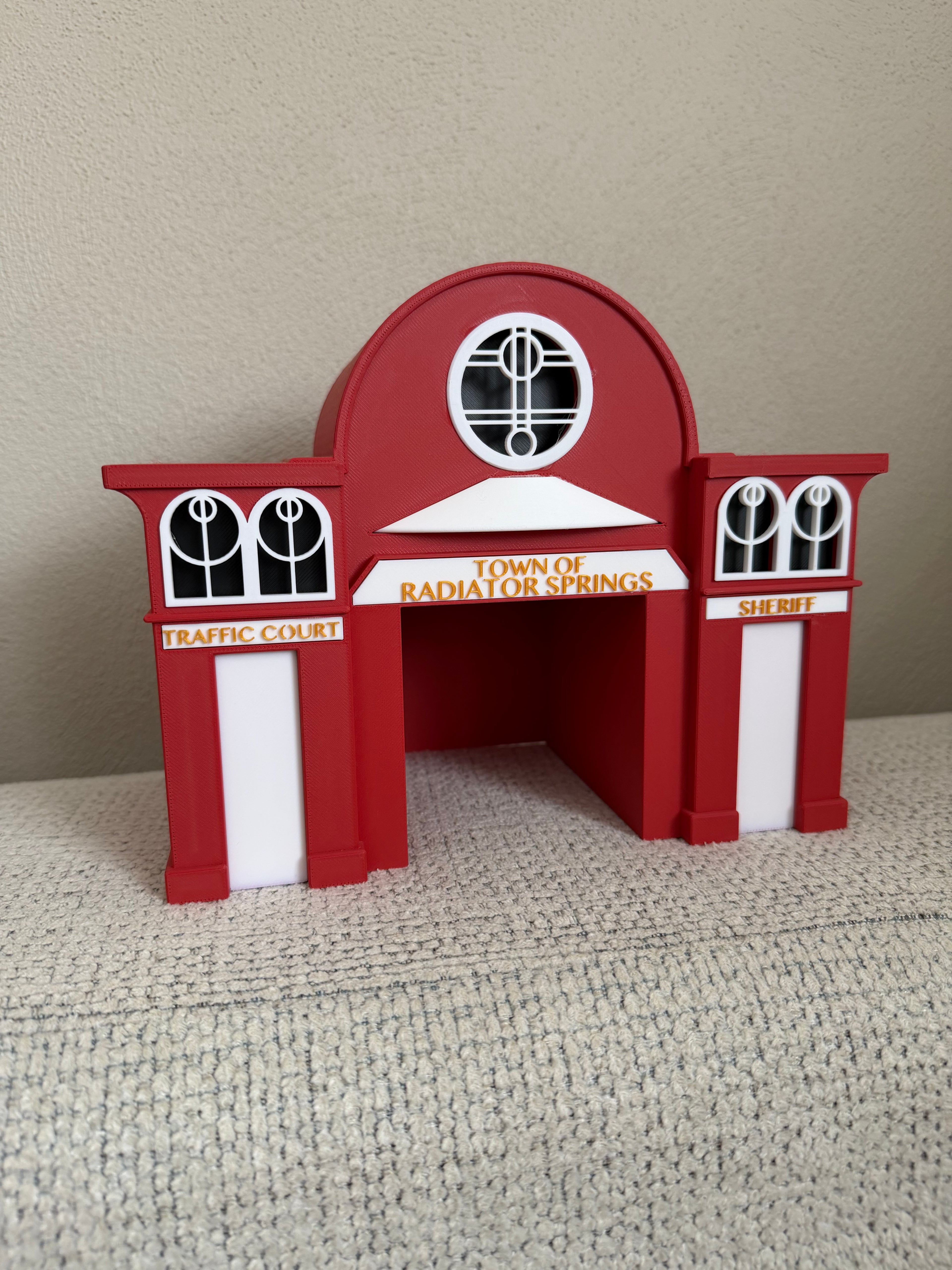Reds Courthouse 3D Printed | Disney Cars Inspired Radiator Springs Courthouse | Pixar Cars Decor | Fan Made Collectible