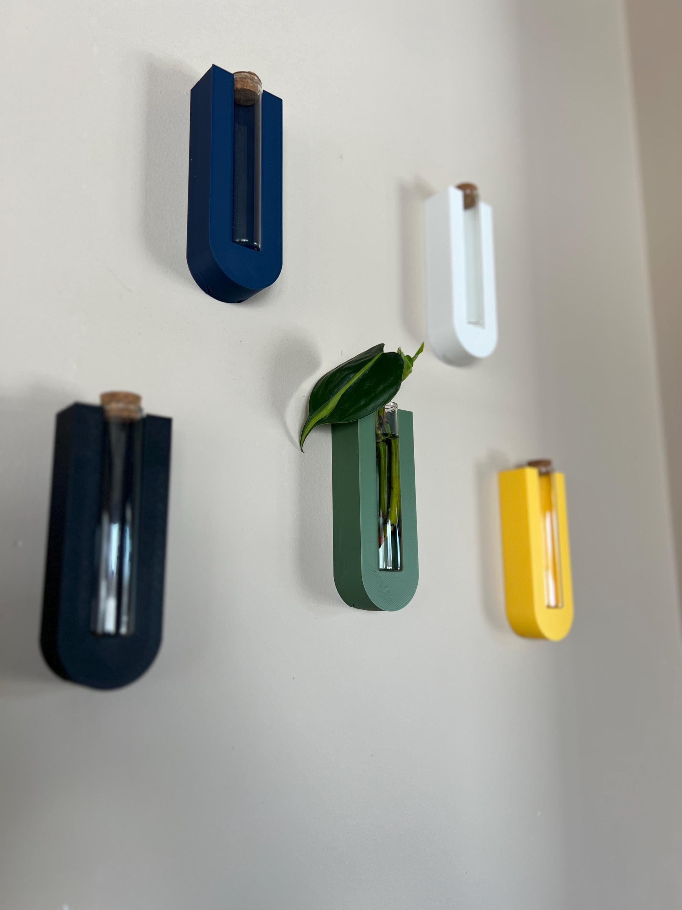 Modern Wall-Mounted Propagation Tubes | Stylish Indoor Planter | Gift for Plant Lover | Unique Wall Planter | Minimalist Home Decor